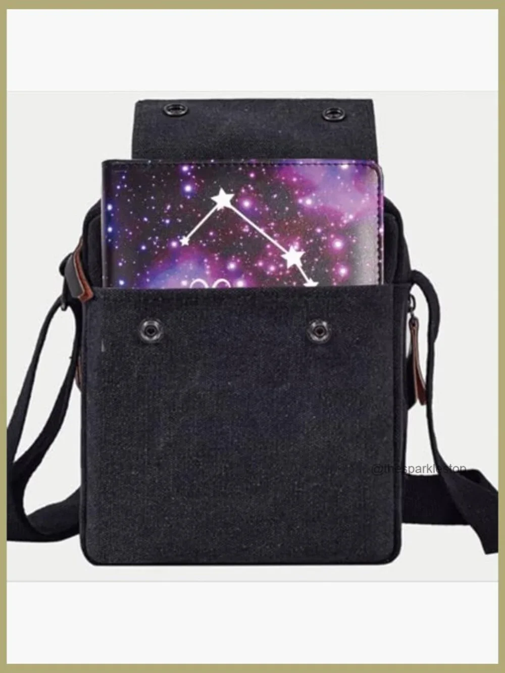 Vintage Canvas Messenger Bag Small Crossbody Shoulder Bag Multi Pocket Travel